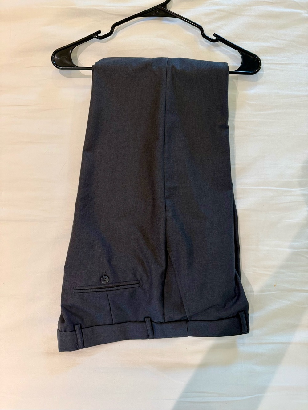 Classic Men's Dress Trousers - Dark Gray